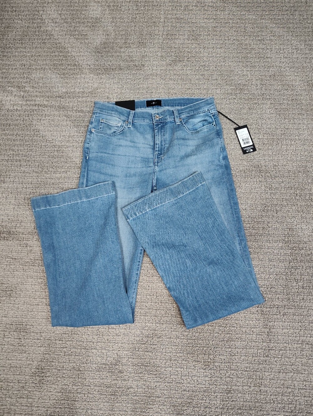 NWT! Women's 7 For All Mankind Dojo Tailorless Ideal Denim Jeans Size 31 - Picture 2 of 7